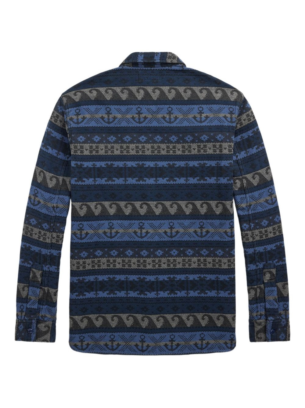patterned-jacquard cotton shirt - 2