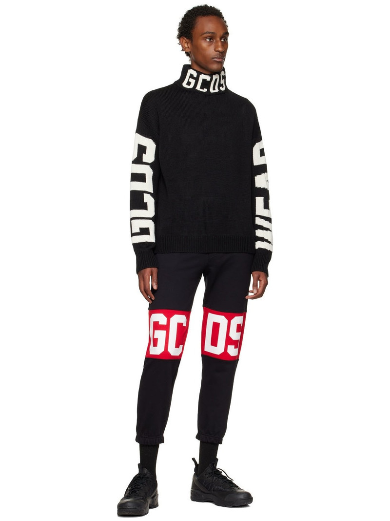 GCDS Black Wool Turtleneck outlook