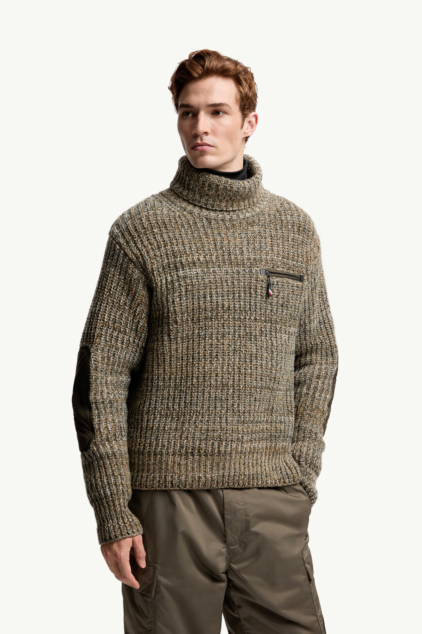 Wool Turtleneck Sweater with Pocket - 3