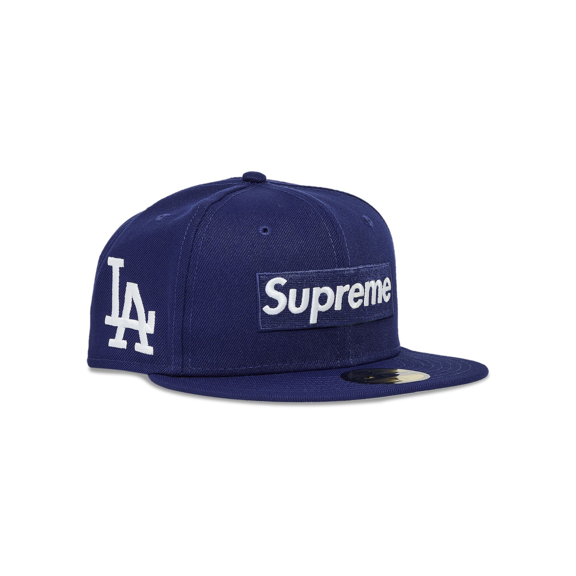 Supreme x MLB Teams Box Logo New Era 'Dark Royal - Los Angeles' - 2