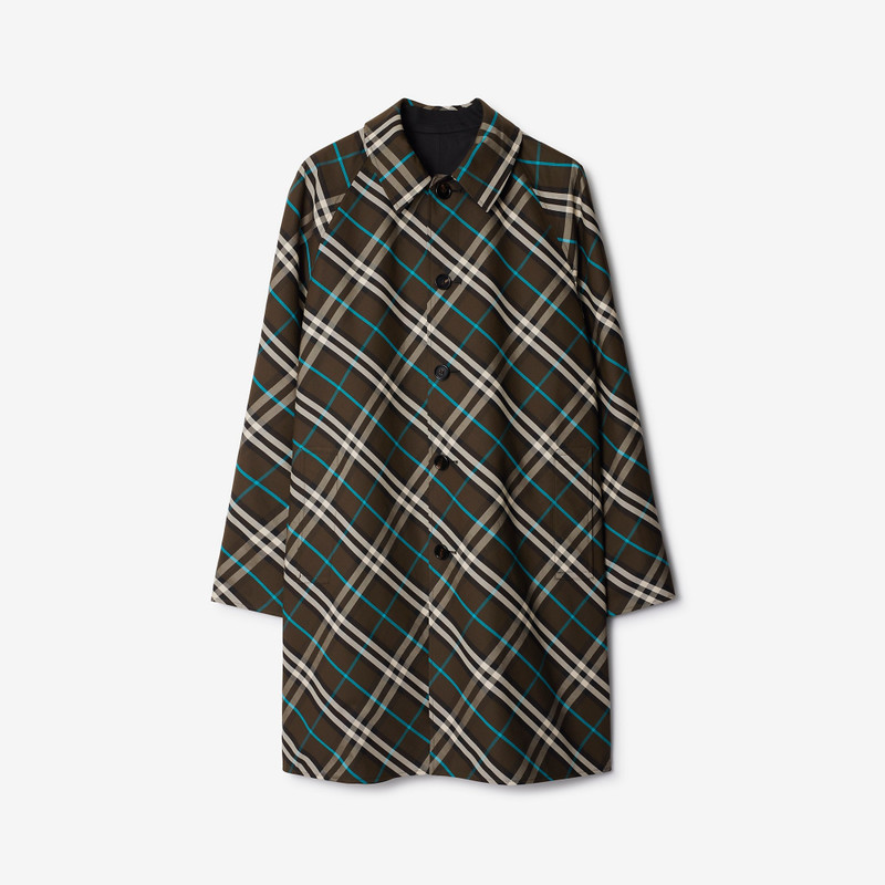 Long Reversible Gabardine Car Coat 8