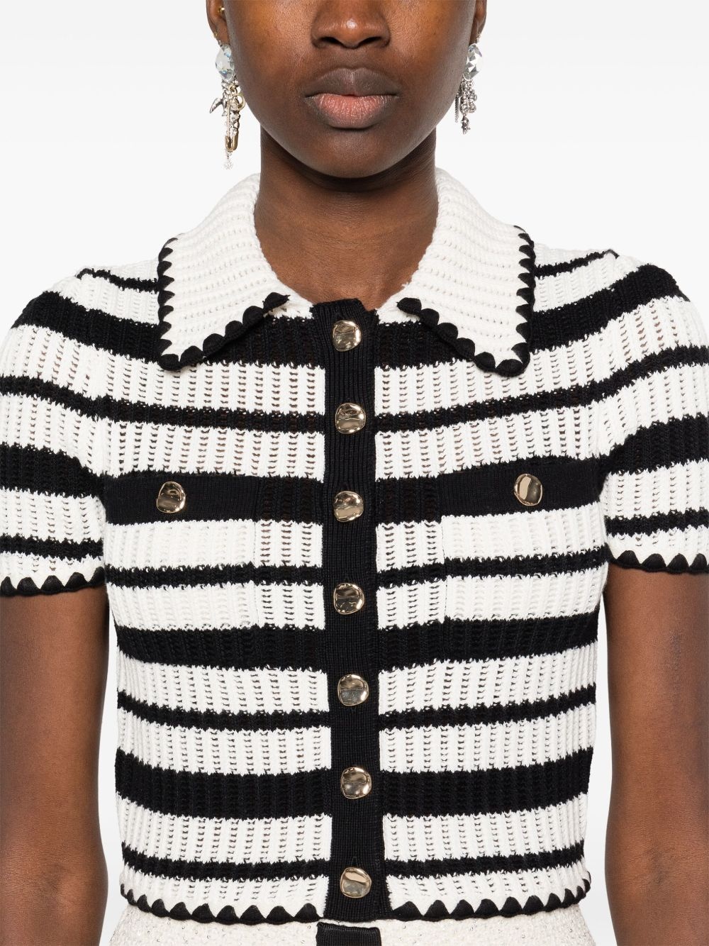 striped crochet top - 5