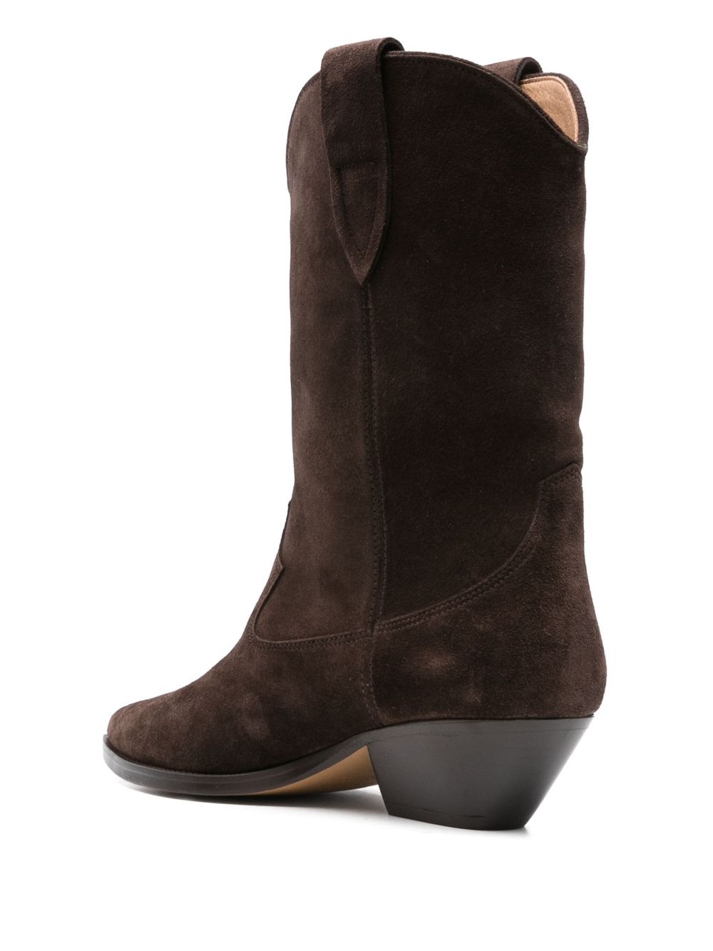 suede pointed-toe boots - 3