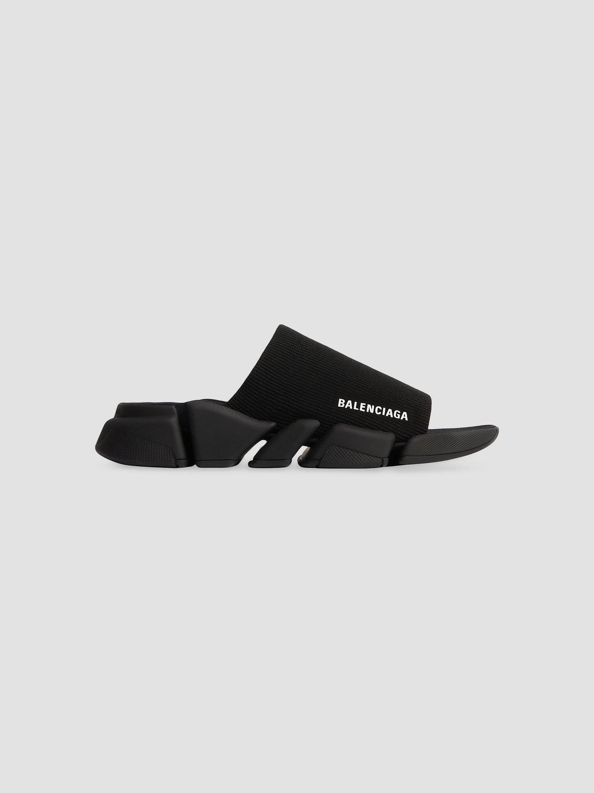 Men's Speed 2.0 Recycled Knit Slide Sandals - Black - 1