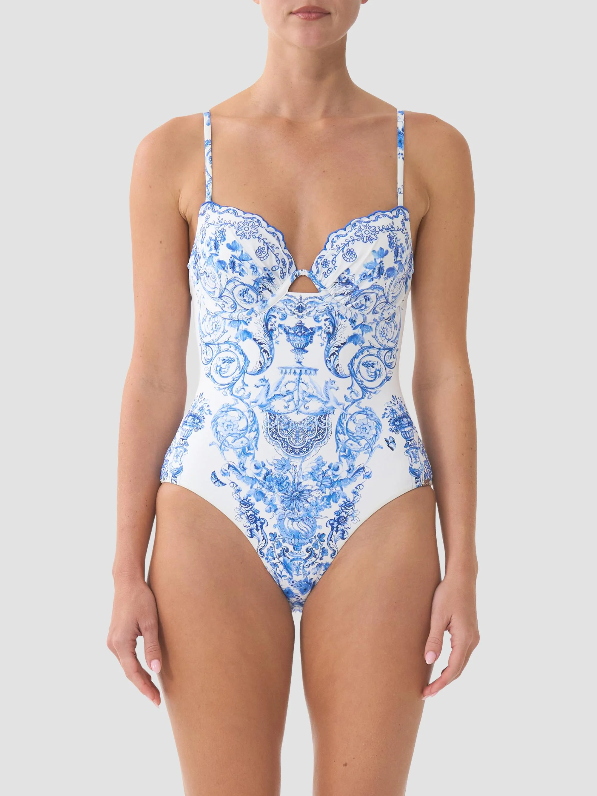 Women's Ceramic Panoramic One-Piece Swimsuit - Ceramic Panoramic - 1