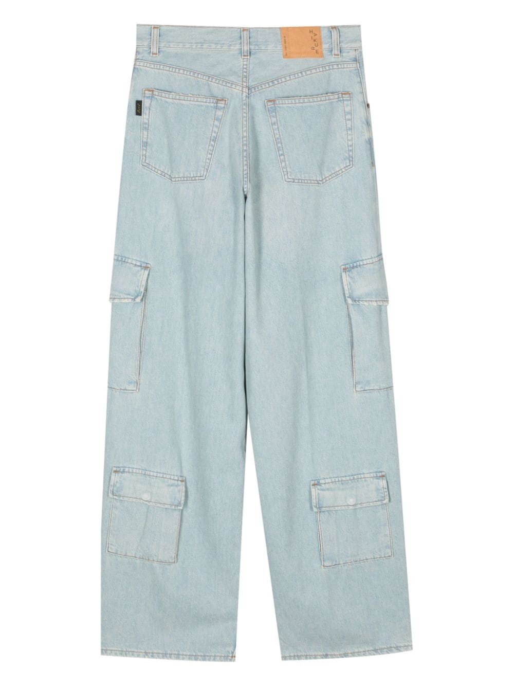 denim cargo pants - 2