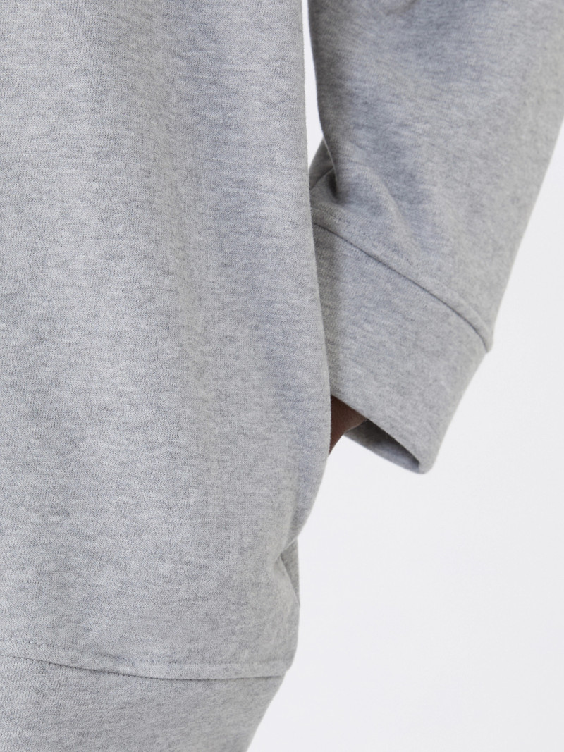 GOMMOSO Cotton crew-neck sweatshirt - LIGHT GREY 6