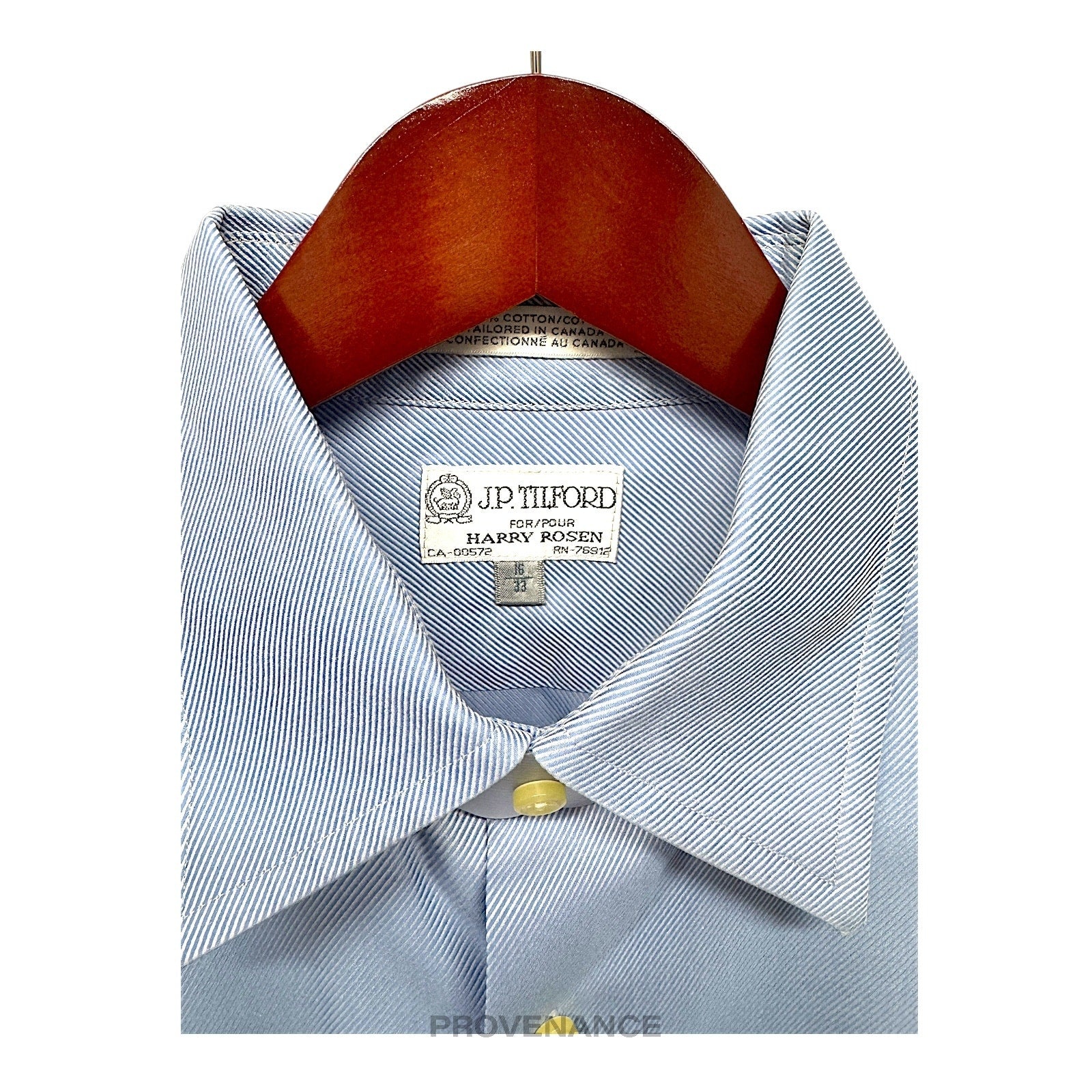 J. P. Tilford - J. P. Tilford x Harry Rosen Shirt - Blue Twill 16/33 - 4