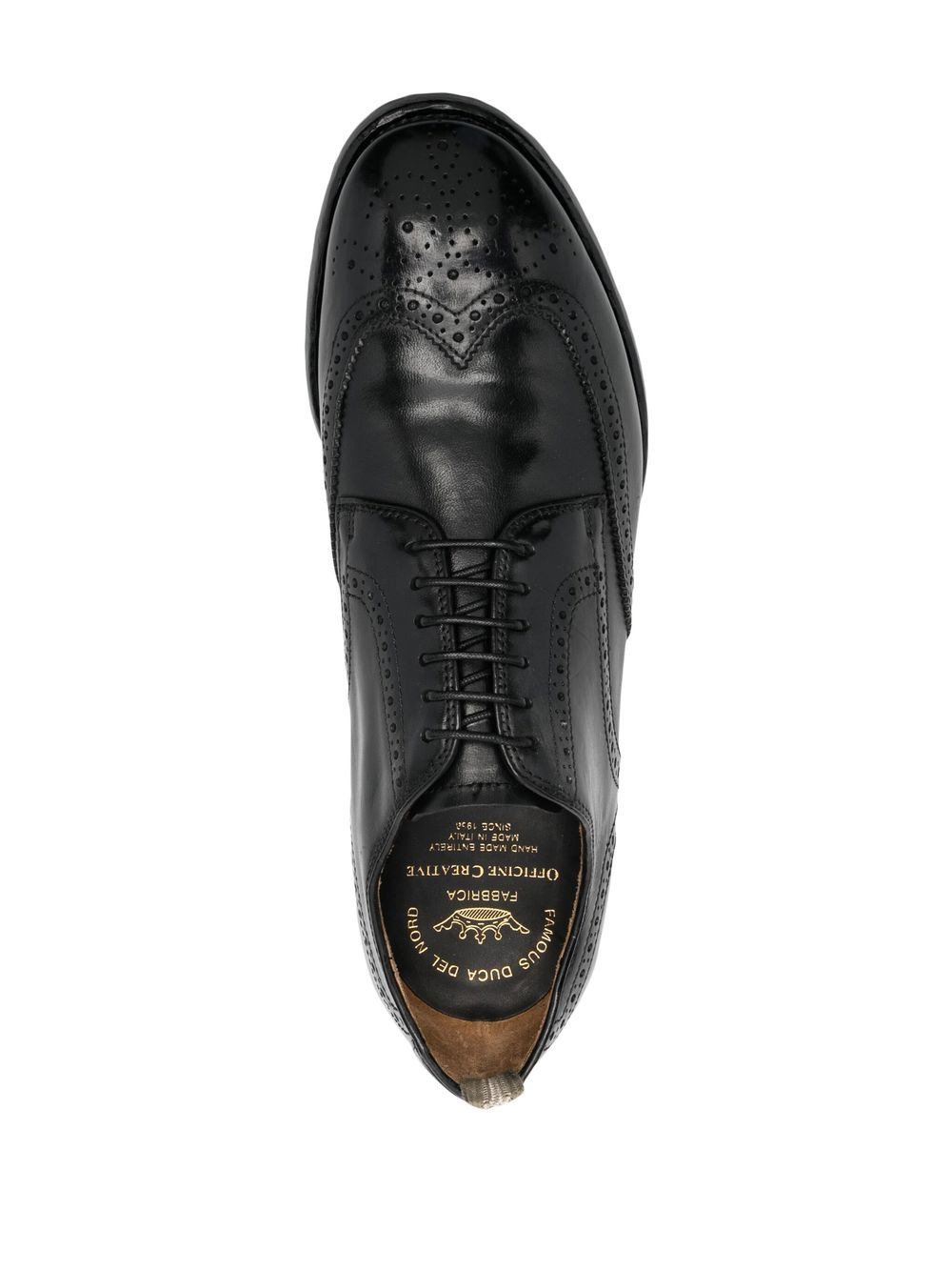 brogue-detail lace-up shoes - 4