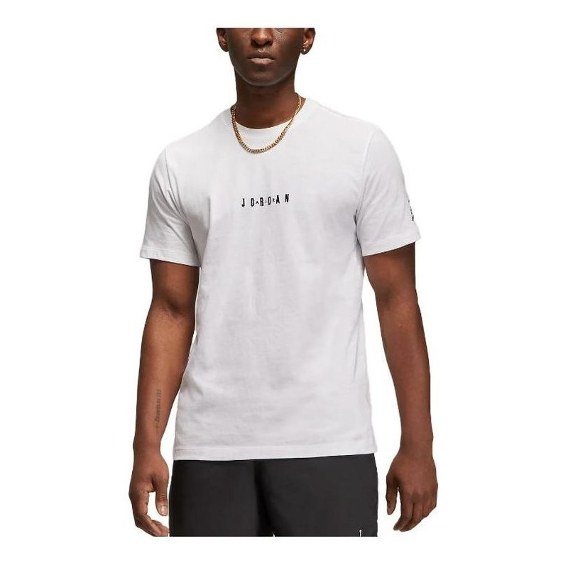 Air Jordan Word mark T-Shirt 'White' DM3182-100 - 1