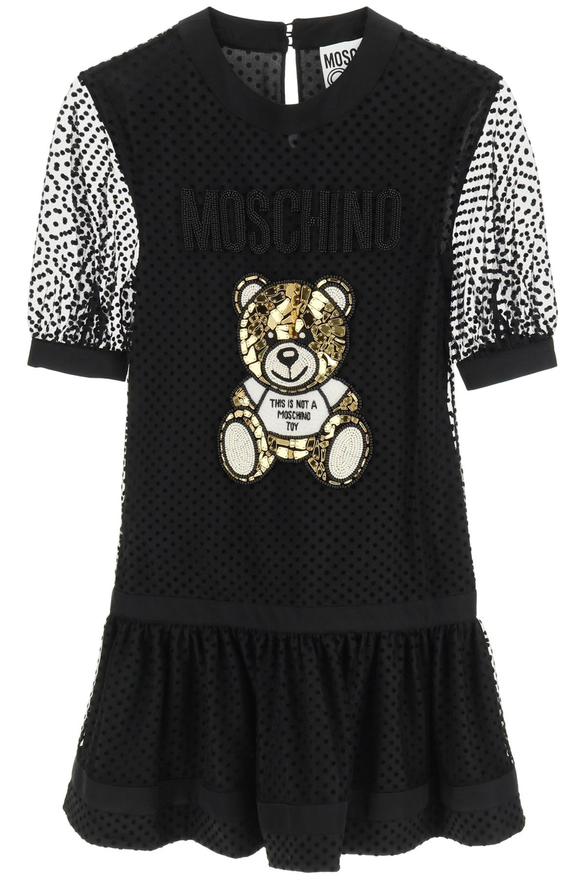 PLUMETIS MINI DRESS TEDDY EMBROIDERY - 1