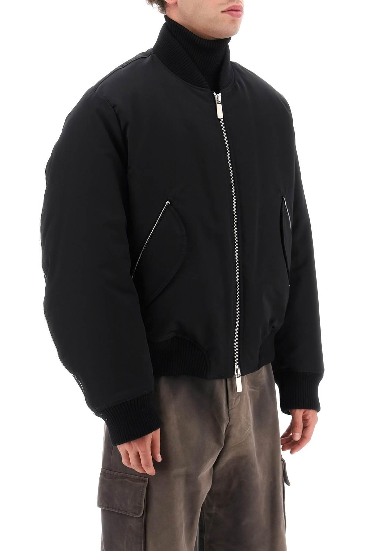 NYLON-CANVAS BOMBER JACKET - 3