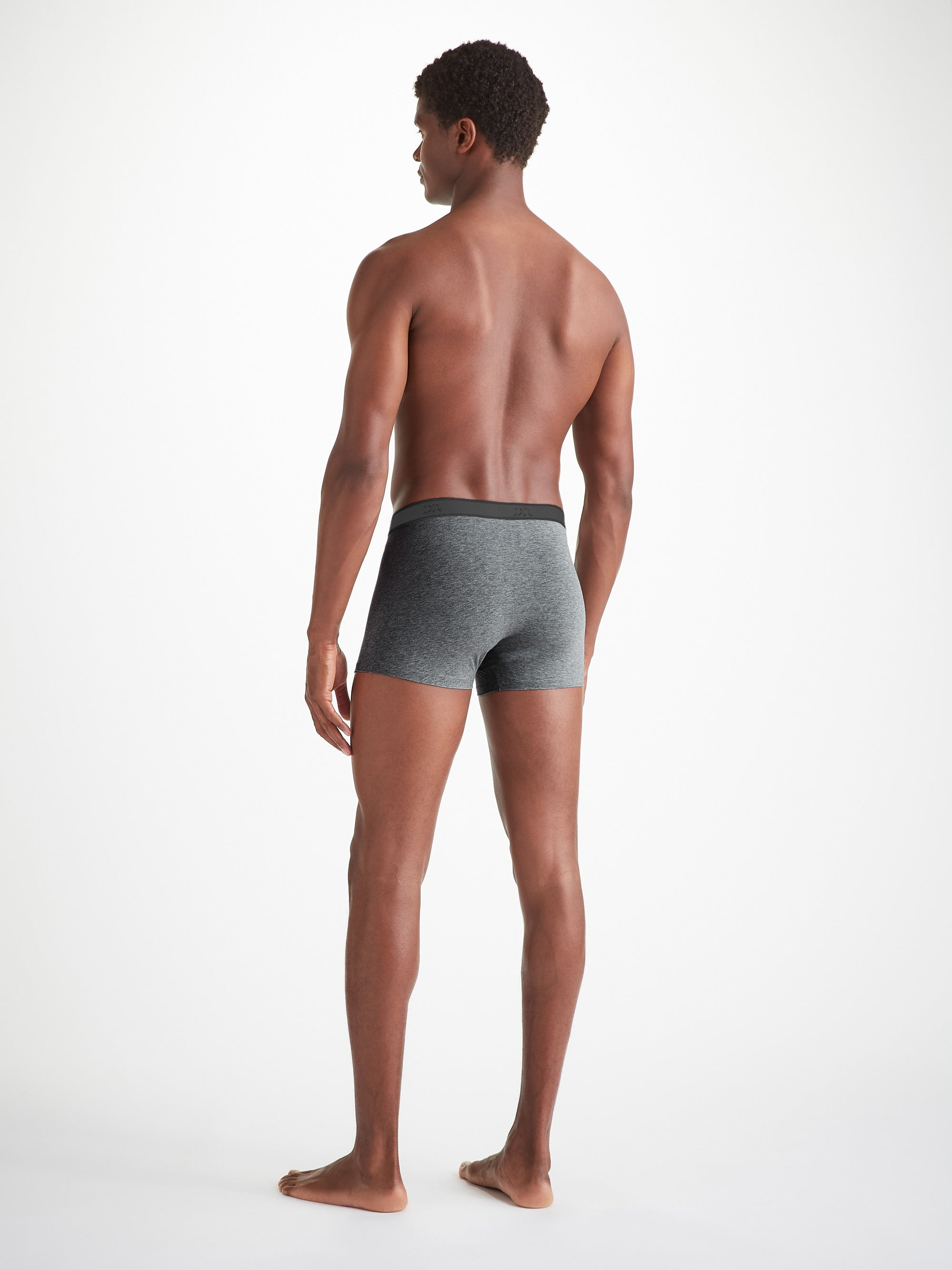 Men's Boxer Briefs Jack Pima Cotton Stretch Charcoal - 5
