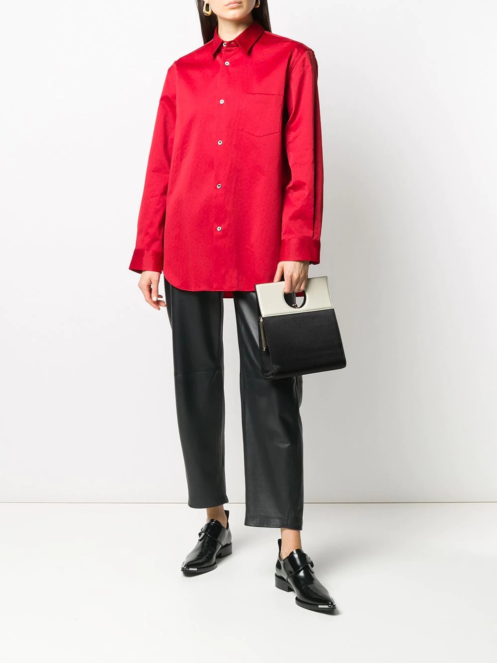 oversized long-sleeved shirt - 2