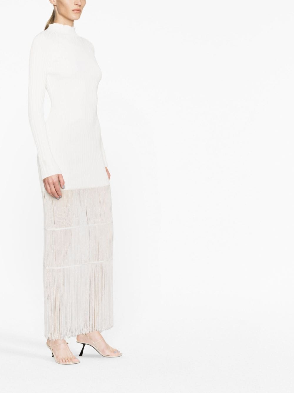 The Cedar fringed knitted dress - 2