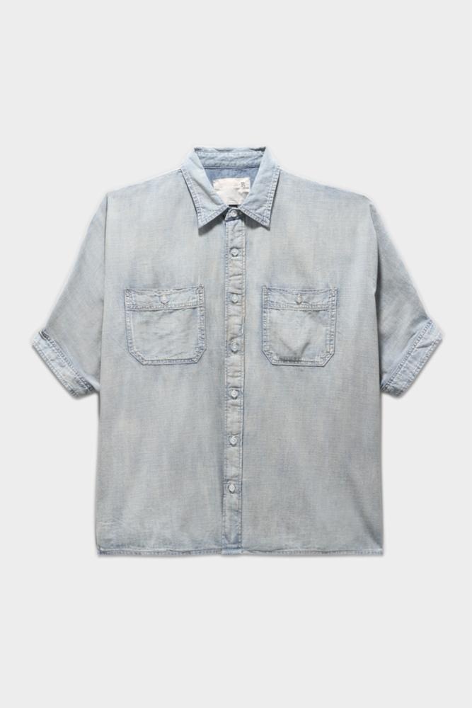 OVERSIZED BOXY BUTTON UP SHIRT - SOMERSET | R13 - 1