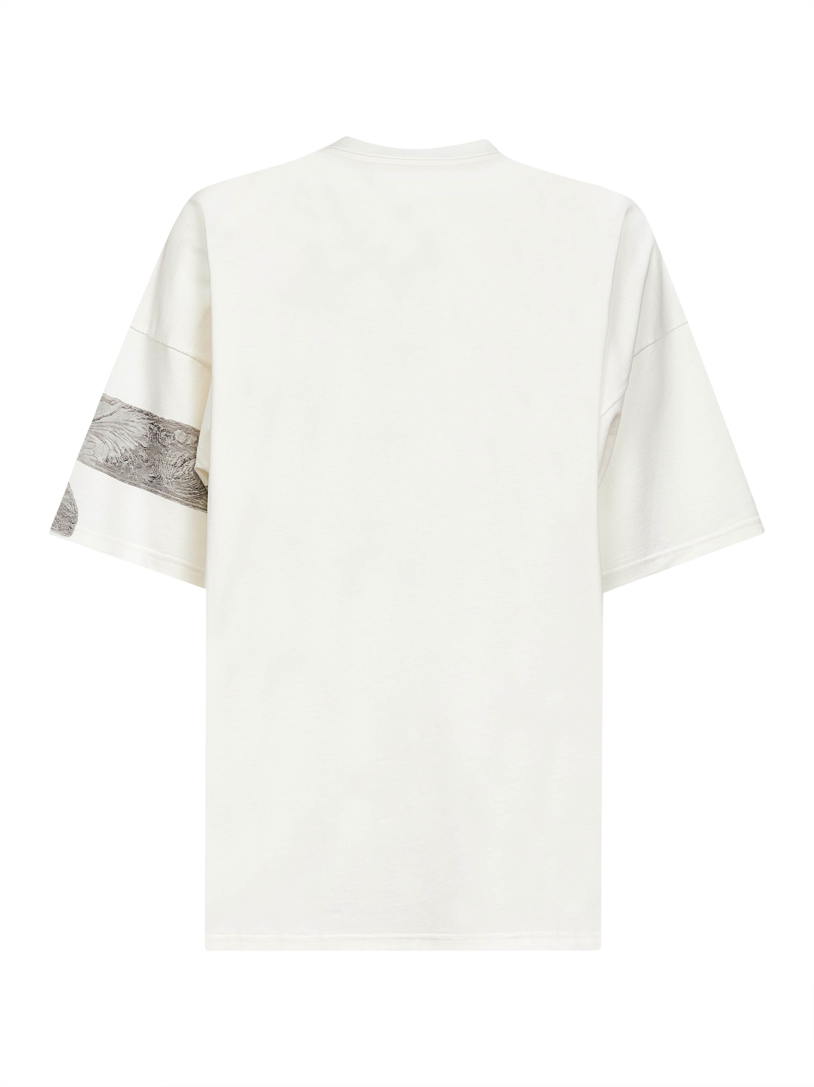 White cotton jersey printed T-shirt - 2