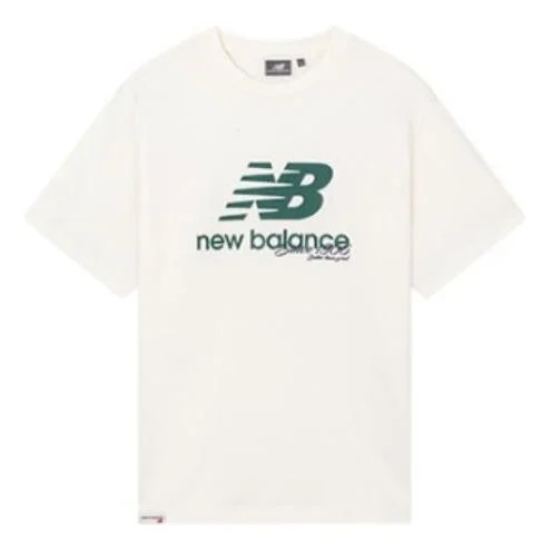 New Balance Essentials Graphic Logo Tee 'White Green' 5ED25333-CRE - 1