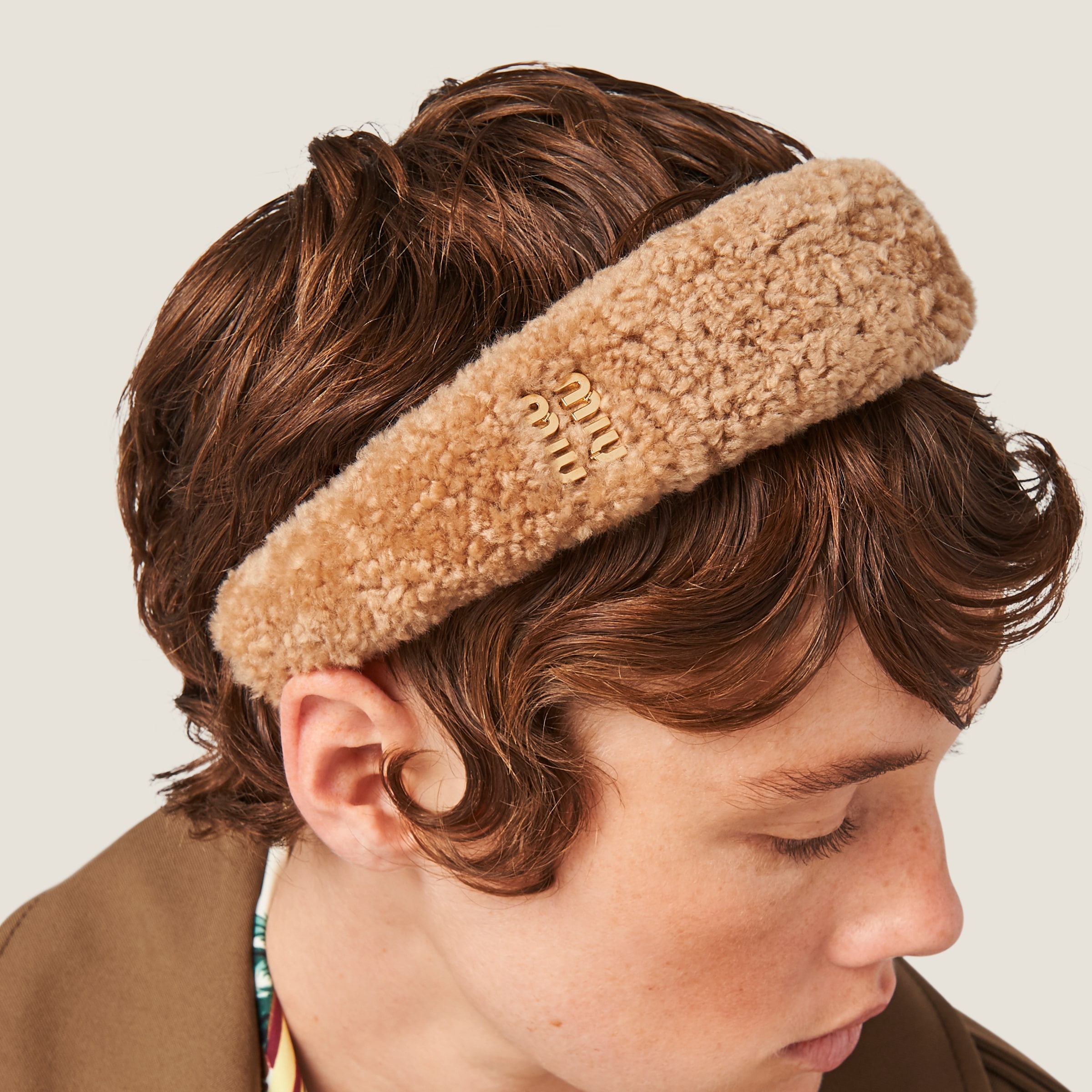 Miu Miu Shearling headband | REVERSIBLE