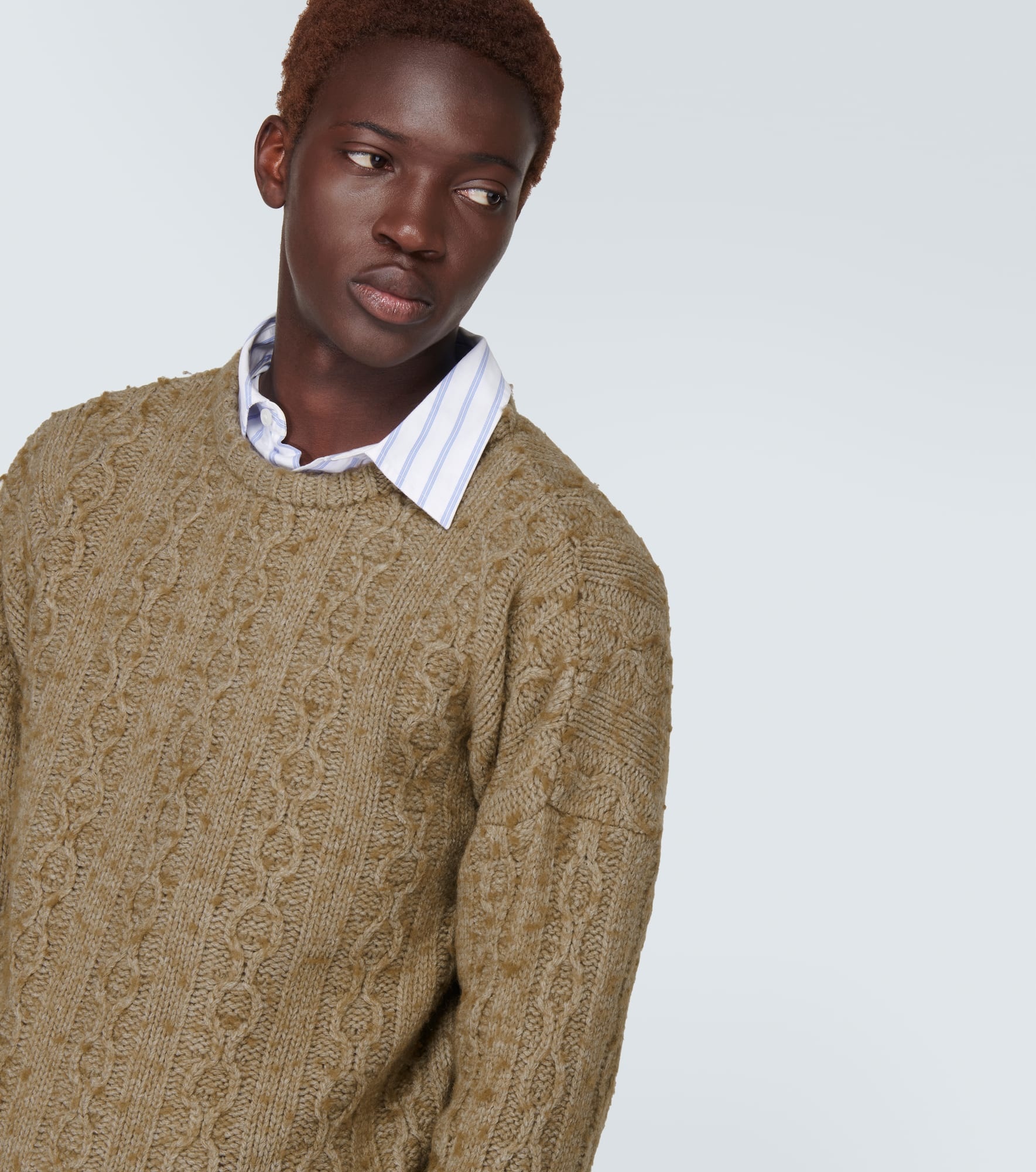 Aran wool-blend sweater - 5