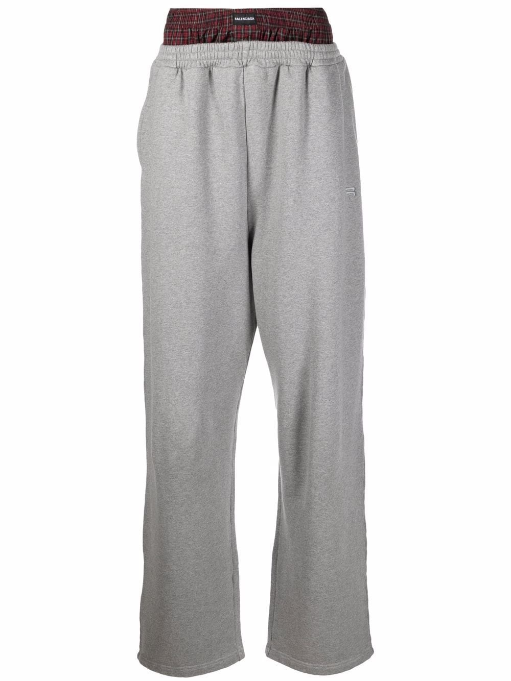 Trompe l'oeil track trousers - 1