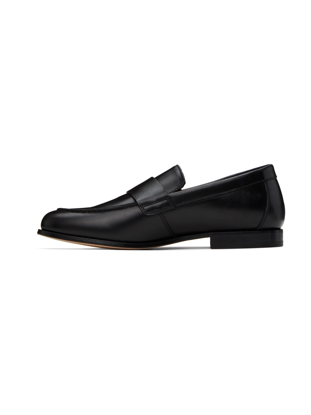 Black Flat Loafers - 3