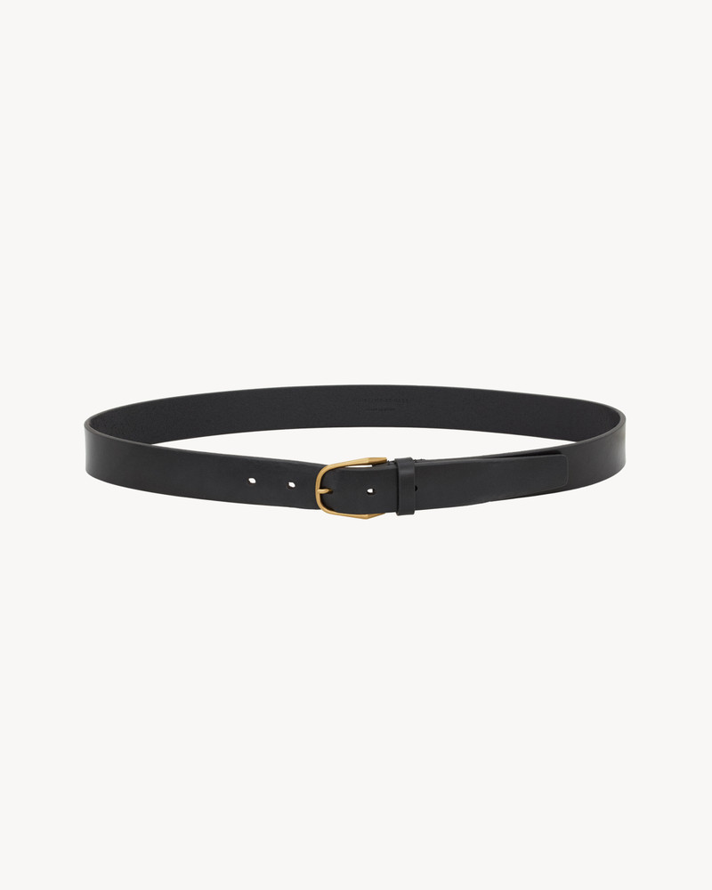SAINT LAURENT MINIMAL BELT IN LEATHER outlook