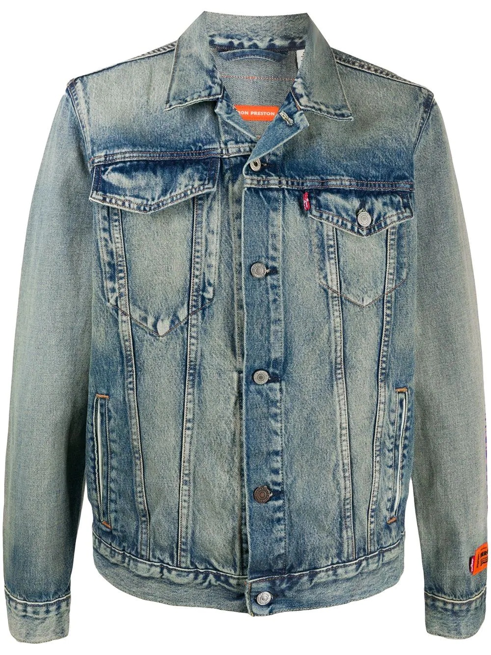 denim buttoned jacket - 1