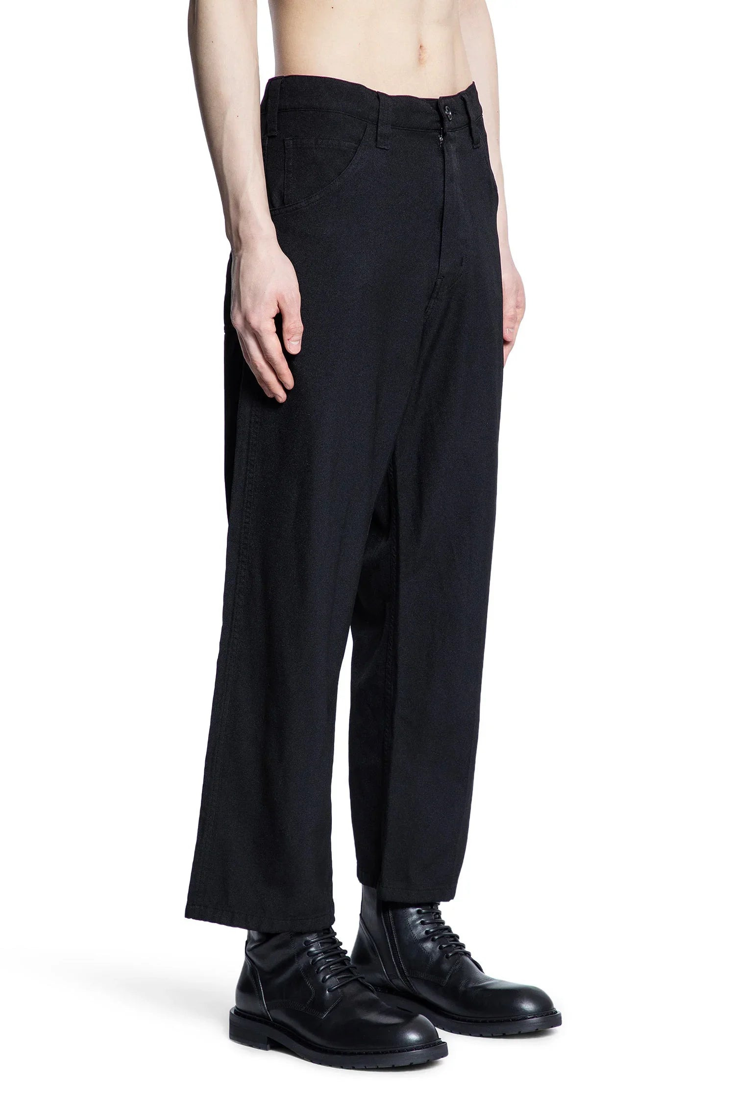 5-Pocket-Nylon-Denim-Cropped-Pants - 2