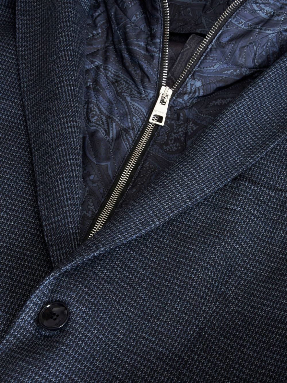 layered houndstooth blazer - 4