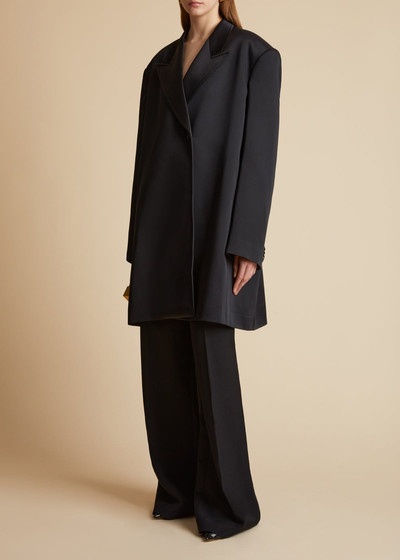 KHAITE The Bacall Pant in Black outlook