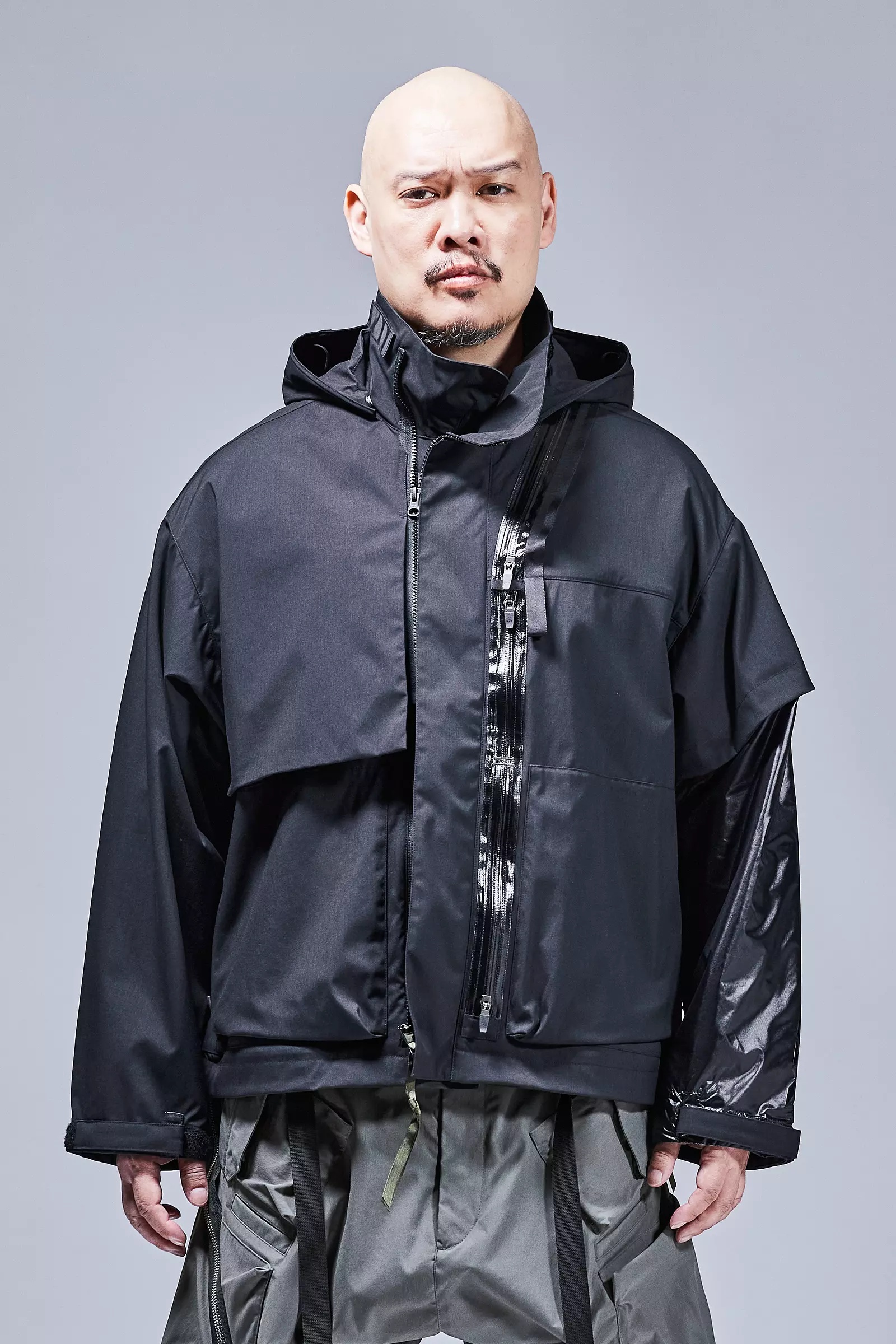 J115K-E Encapsulated Nylon Interops Jacket Black - 3