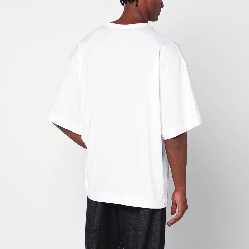 Dries Van Noten Oversized White Cotton T-Shirt Men - 2