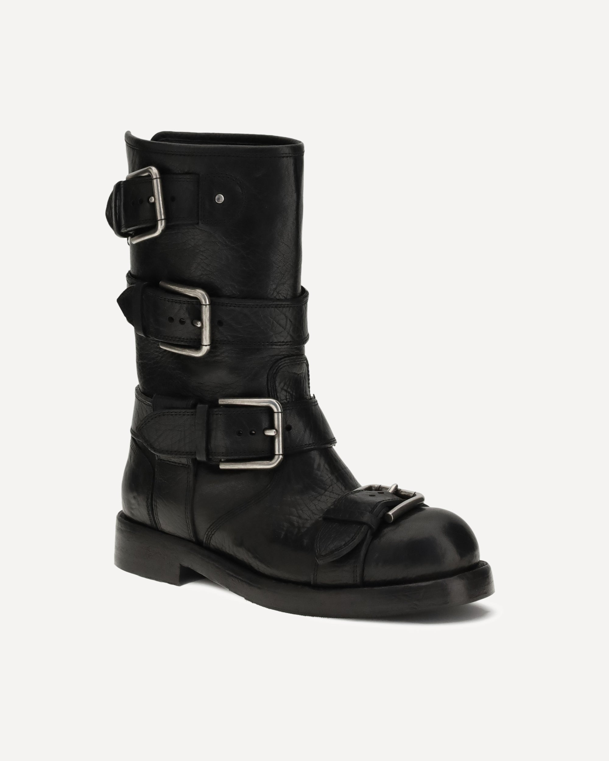 Buckled leather Boots - 2