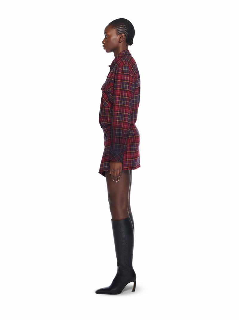 Check Flannel Arrow Dress 3