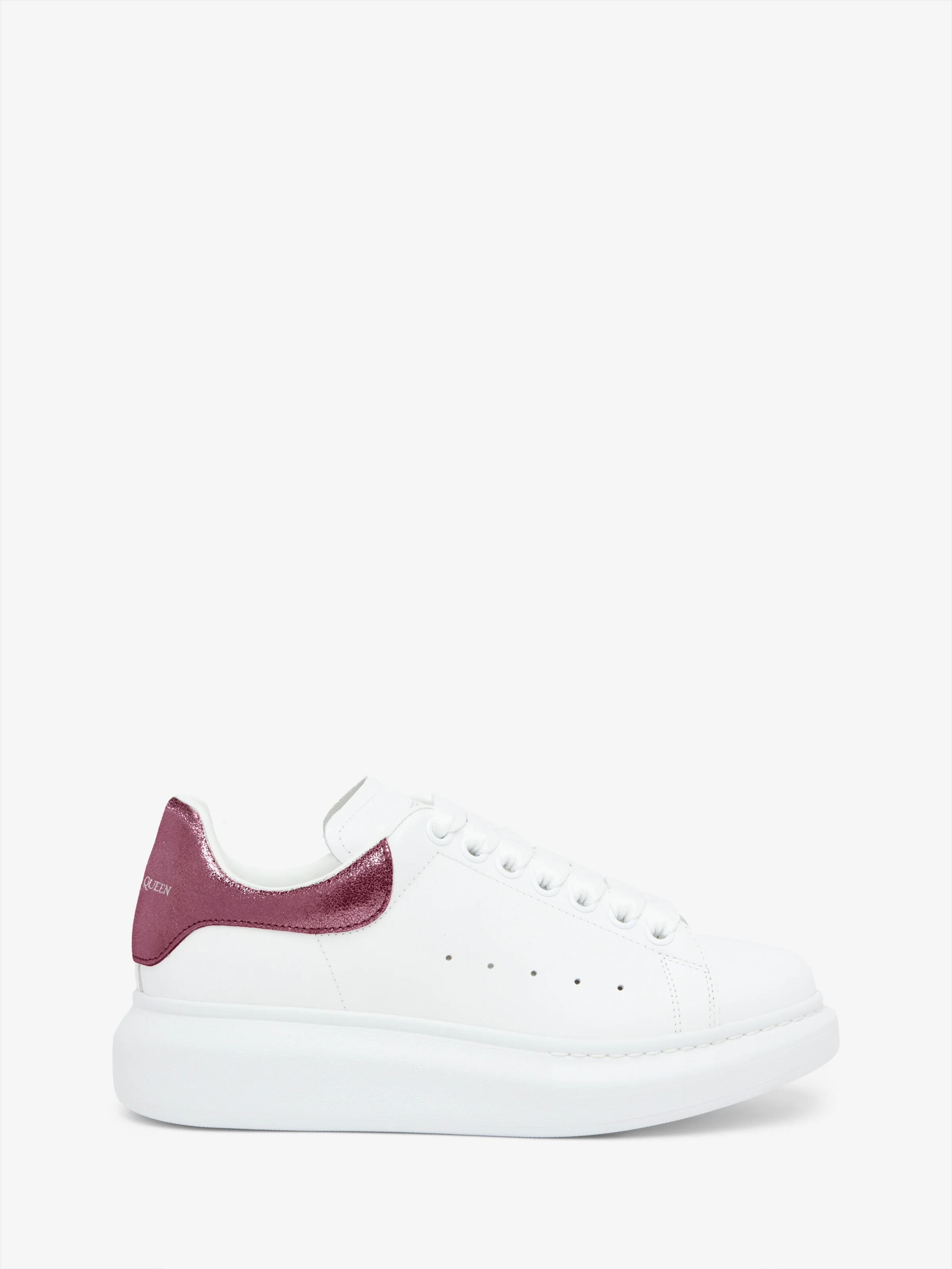 Women's Oversized Sneaker in White/Pink - 1