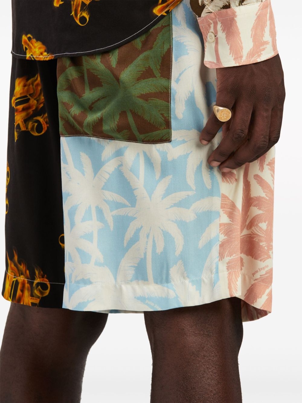 Patchwork Palms shorts - 6