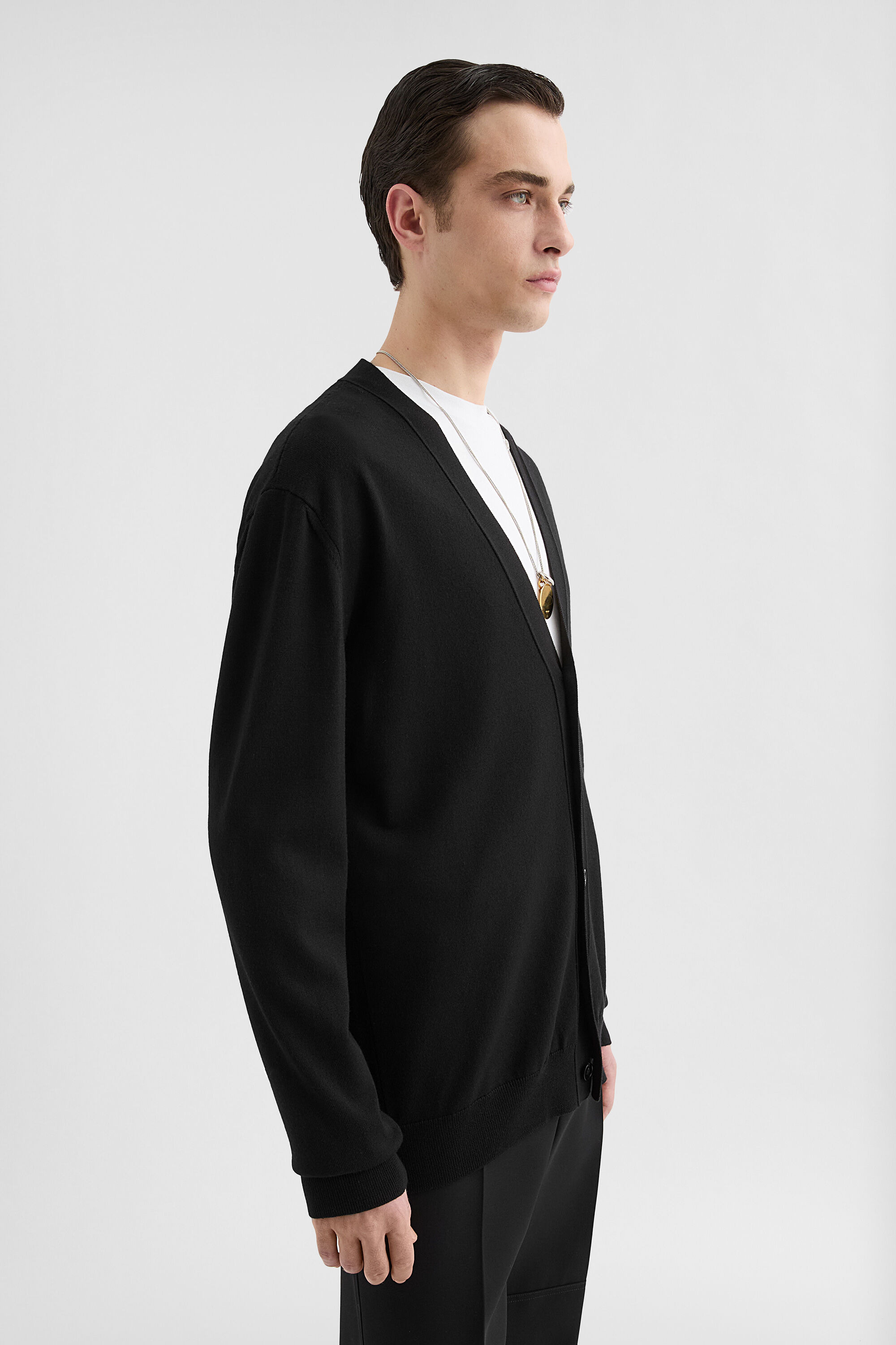 V-Neck Cardigan - 4