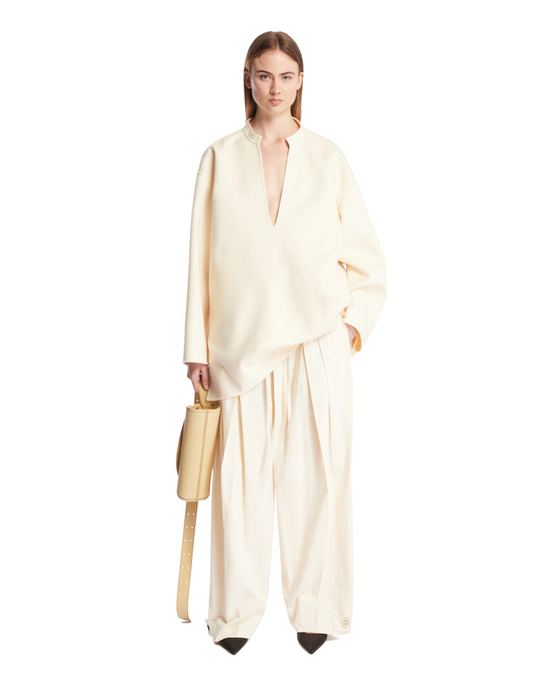 Jil Sander White Cashmere Top outlook