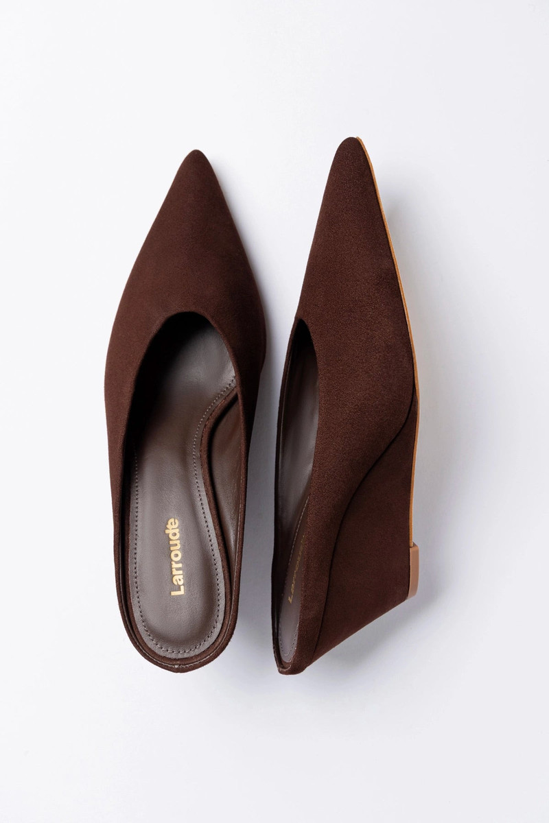 Loulou Mule Brown Suede 5