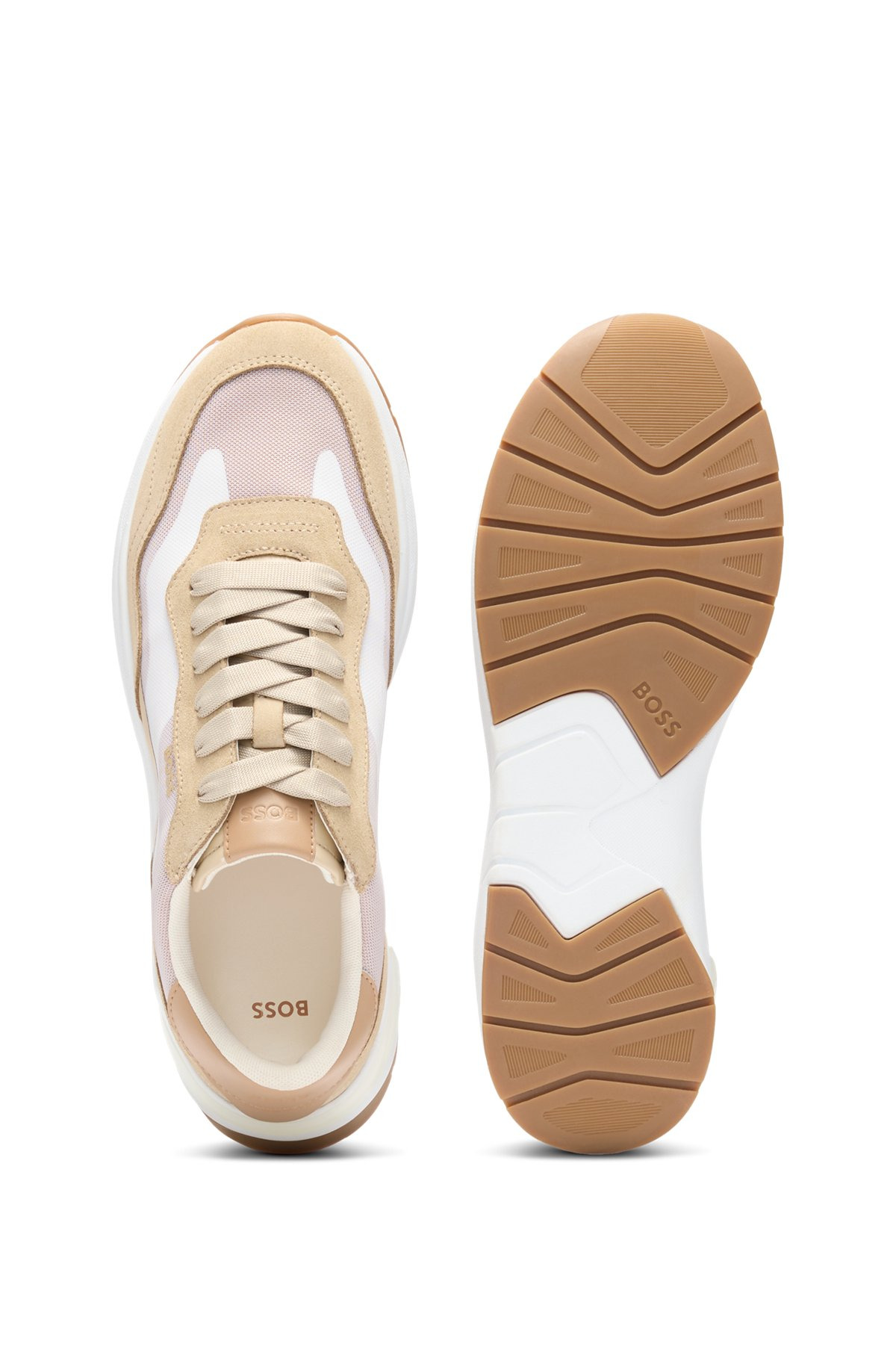 RUNNING-INSPIRED TRAINERS WITH SUEDE AND MESH - 5