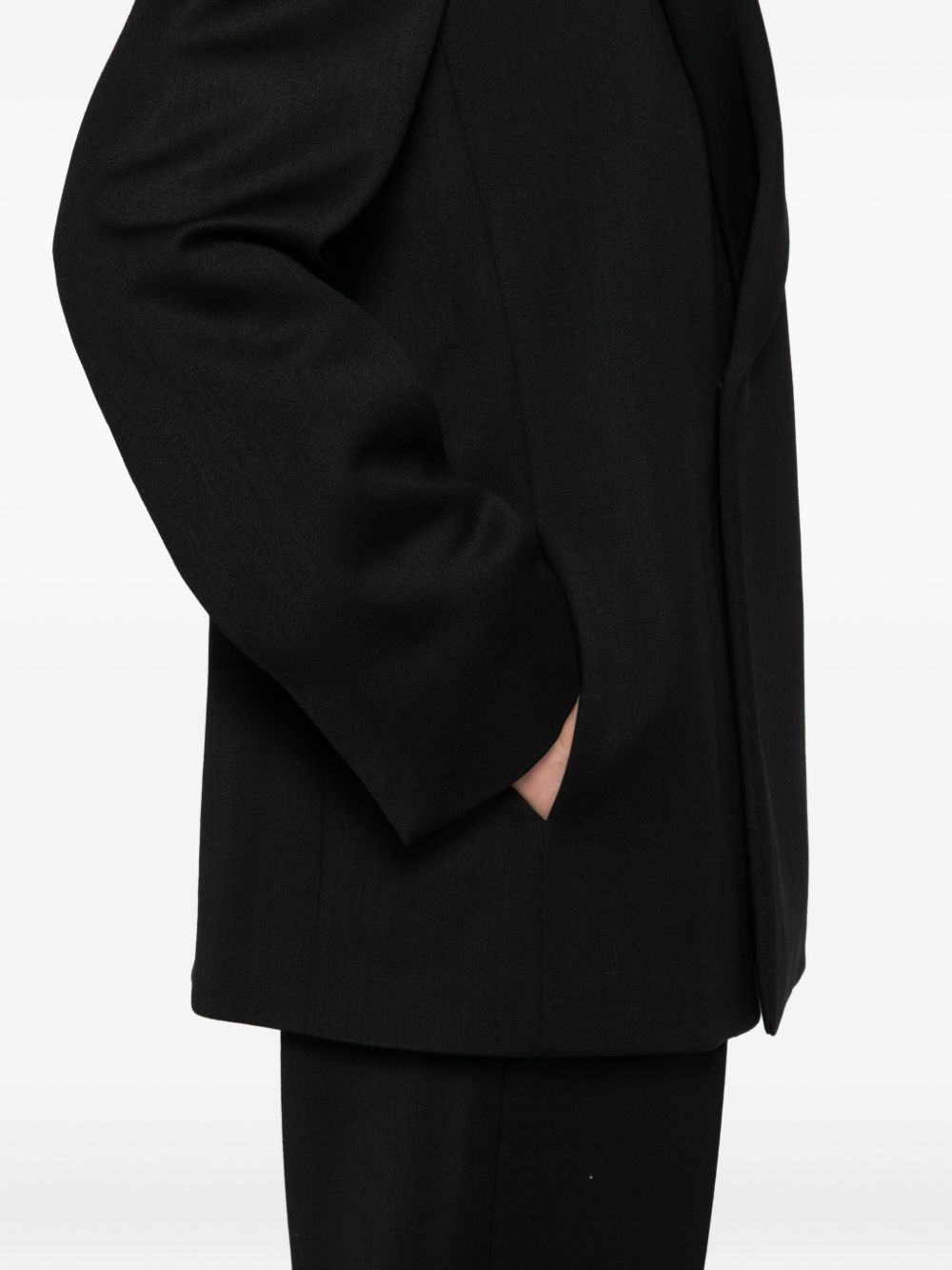 wool double-breasted blazer - 5