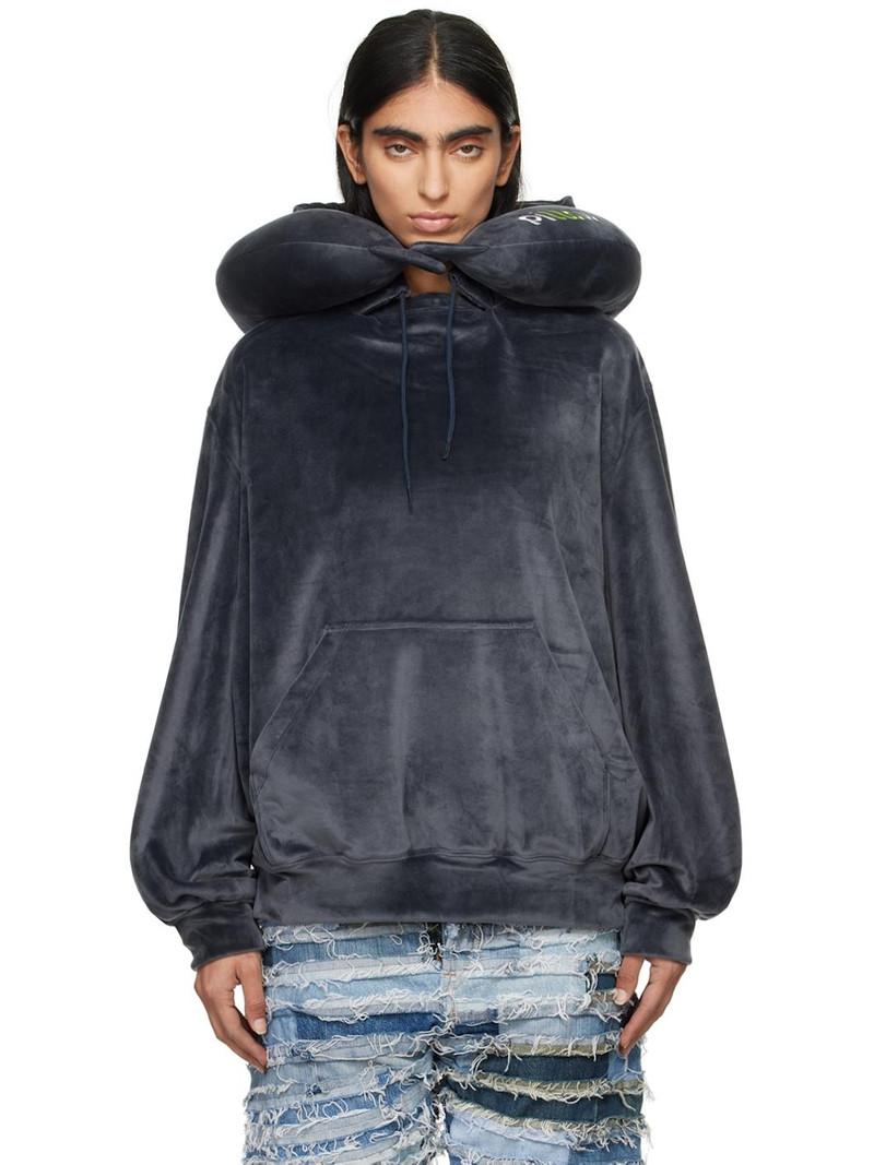 Navy Neck Pillow Hoodie 1