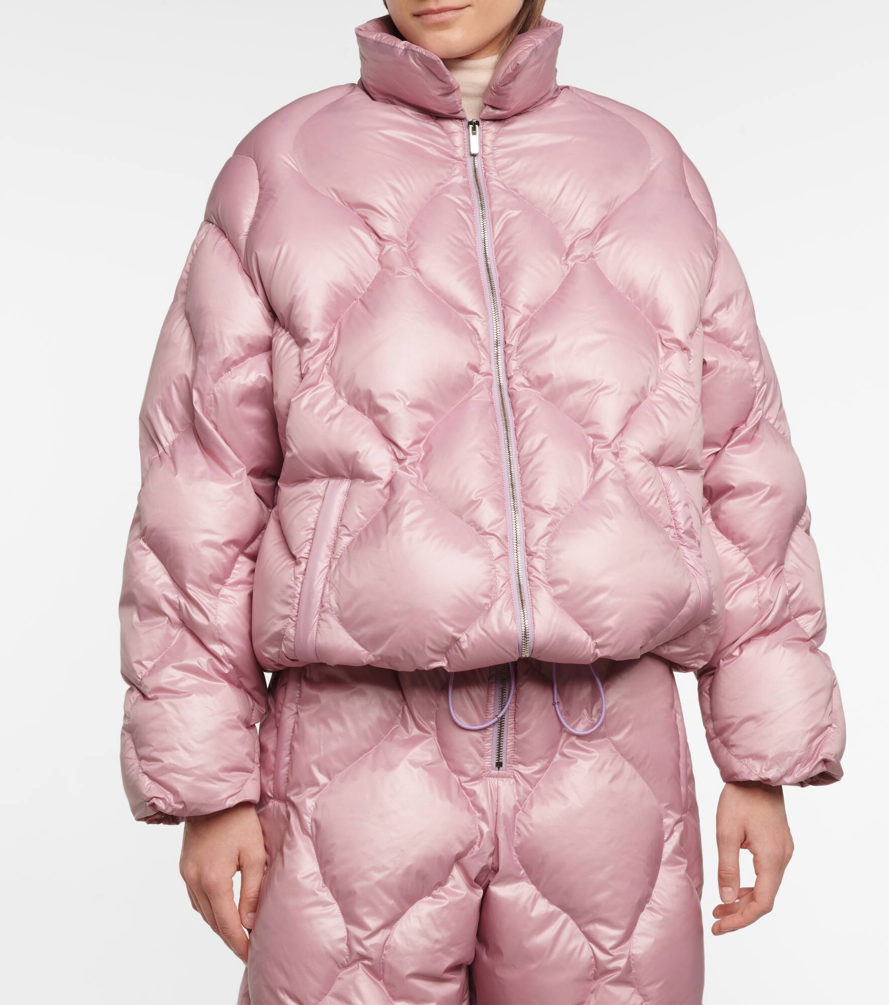 Quilted down jacket - 4