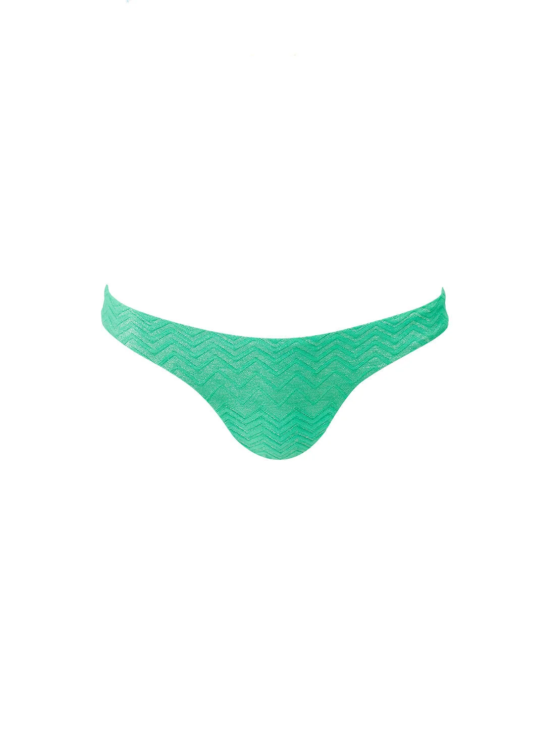 PRAGUE ZIGZAG GREEN BIKINI BOTTOM - 1