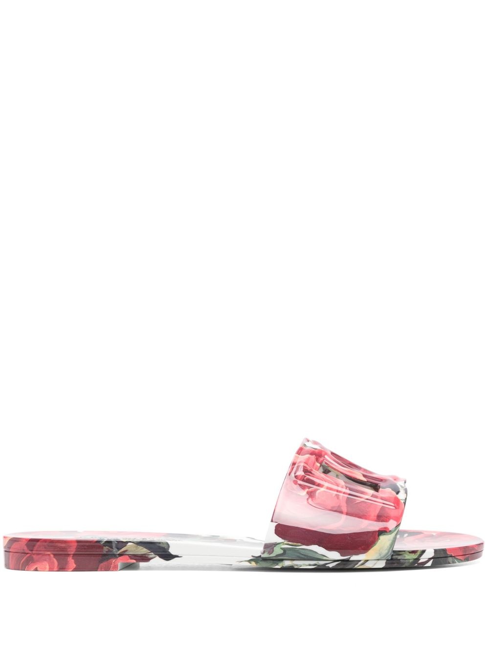 Dolce & Gabbana floral-print slides - 2