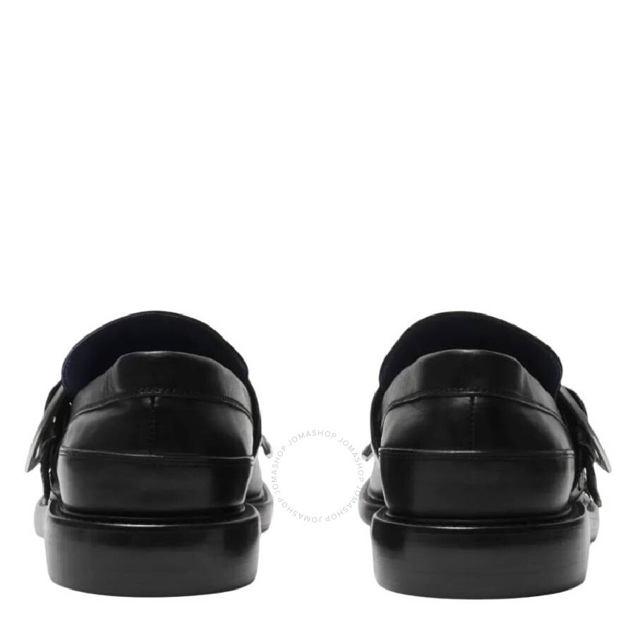 Burberry Cobble Fringe Detailing Leather Loafers - 3