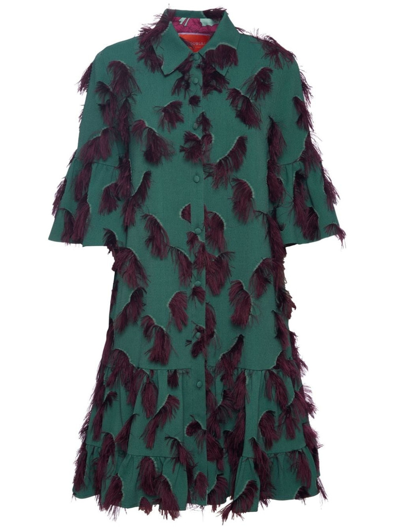 Choux fringe-detail minidress 1