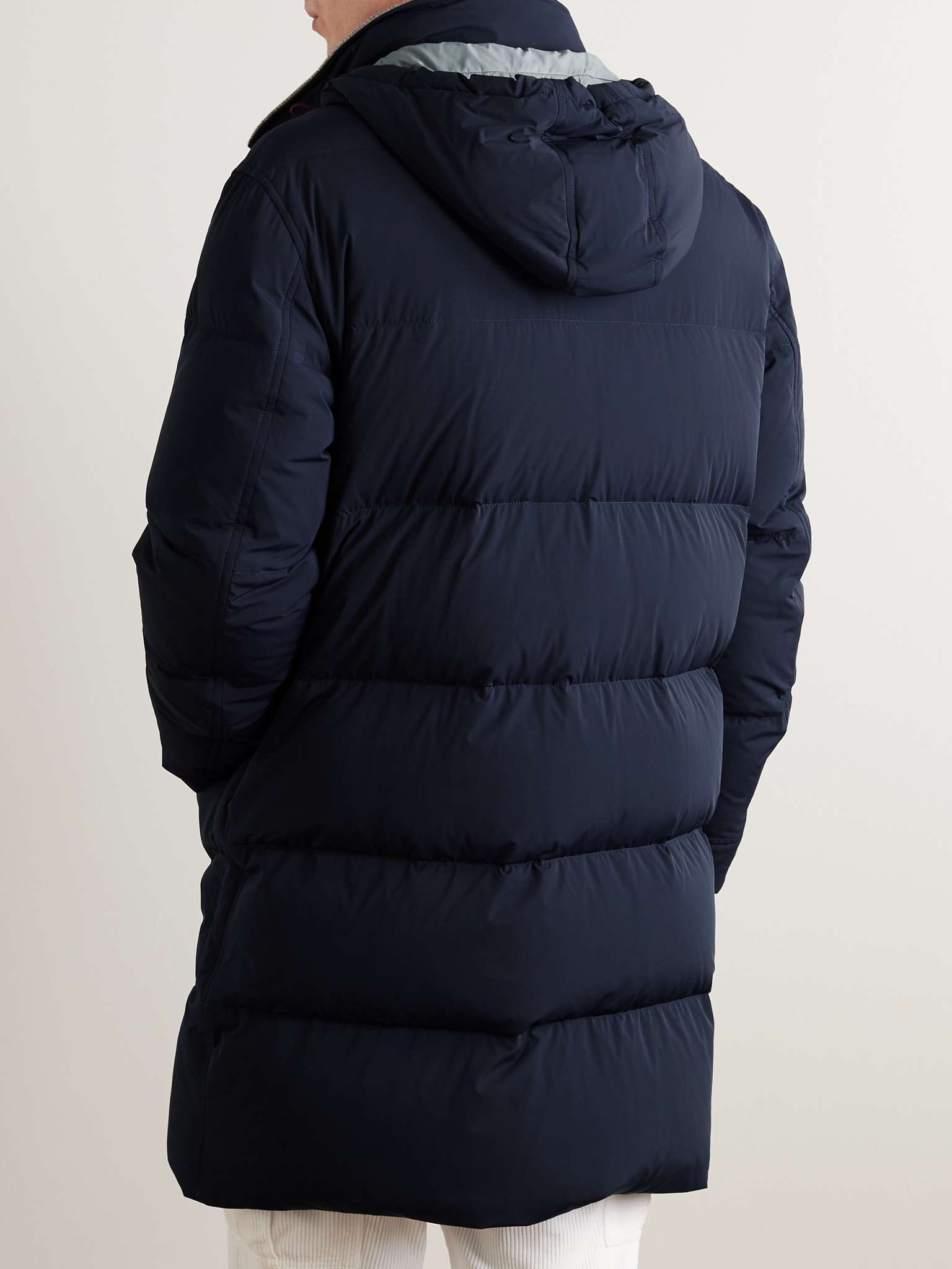 Quilted Padded Shell Hooded Down Parka - 4