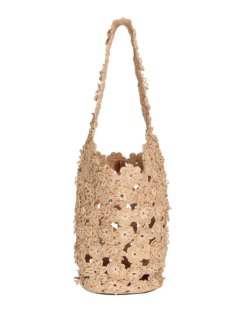 FLORAL CROCHET TOTE - 1
